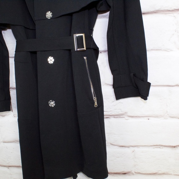 NEW Chico Trench Topper Black Jacket Size Medium - Picture 6 of 8